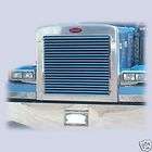 PETERBILT STAINLESS LOUVERED GRILL 379 LONG HOOD P 1048