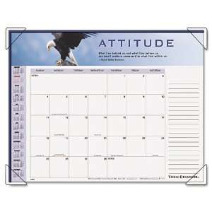   Panoramic Motivational Monthly Desk Pad Calendar, 22 x 17 Office
