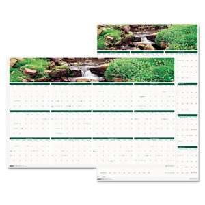 Earthscapes Waterfalls of the World Reverse/Erase Yearly Wall Calendar 