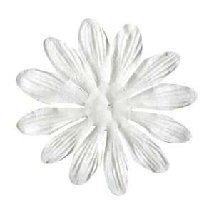   Bazzill Paper Flowers   White Gerbera 3 6/Pkg Arts, Crafts & Sewing