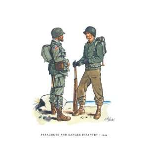  Parachute and Ranger Infantry, 1944   Poster (12x18 