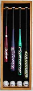 MLB Baseball Bat/Ball Display Case Cabinet with door  