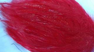 STARDUST BRIGHT RED PURPLE ROOSTER FEATHER HACKLE PAD  