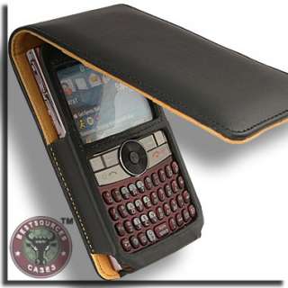 Leather Flip Case for Samsung Blackjack 2 Jack II Black  