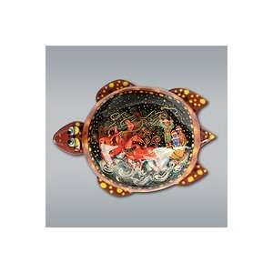    Jewelry Box (Palekh)   Winter Riding Turtle 