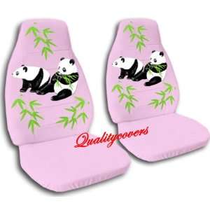  2 sweet pink Panda car seat covers for a 2000 Pontiac 
