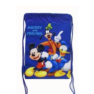 Mickey Mouse and Friends Draw String Backpack Bag   Blue