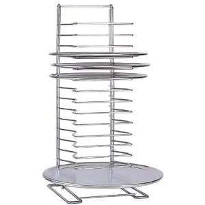  Pizza Pan Tray Rack   15 Slot Rack   Holds Pans Up to 1 