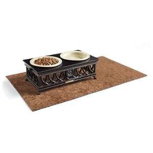  Filigree Pet Placemat   Toffee, 16 x 28   Frontgate Pet 