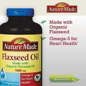 Nature Made Flax Seed Oil Organic 225 Softgels  