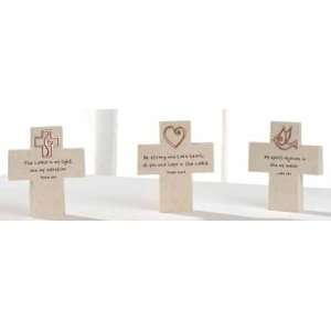 Pack of 6 Faithstones Religious Cross Plaques with Copper 