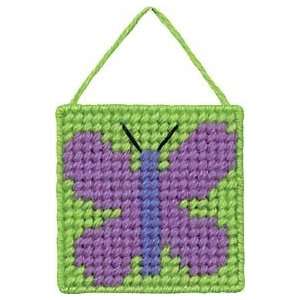    Butterfly Plastic Canvas Needlepoint Kit Arts, Crafts & Sewing