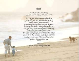STEP DAD FATHER PERSONALIZED POEM PRINT GIFT WITH MAT  