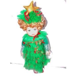  Porcelain Christmas Tree Doll 