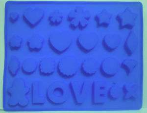 Silicone LOVE Hearts Mold Cake Ices Chocolate Mould  