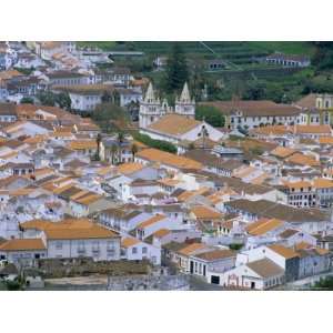 com View Over Angra Do Heroismo, Island of Terceira, Azores, Portugal 