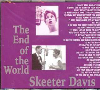 Skeeter Davis CD   End Of The World New / Sealed 29 Tracks  