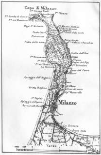 ITALY Milazzo sketch map, 1945  