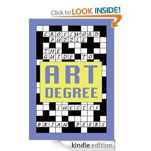 Crossword PuzzleThe Guide to Art Degree Success Brian Peers  