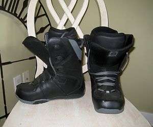   Orion Black/Gray  In StrapSnowboard Boots Snowboarding Hardly Used 10M