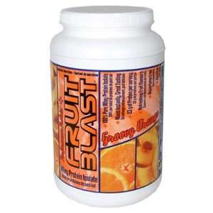  Fruit Blast Isolate Protein, Protein Powder, Tangy Orange 