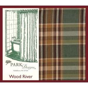  Wood River Plaid Shower Curtain