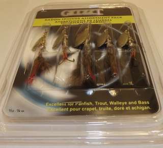 Gitzit Radon Spinners 5 Pack Assorted Spinnerbaits Panfish Trout 