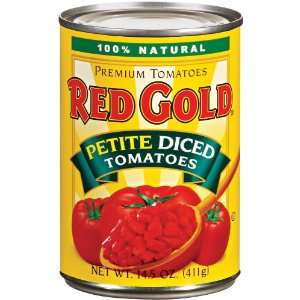 Red Gold Tomatoes, Petite Diced, 14.5 oz (Pack of 12)  