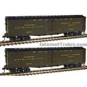   GACX Wood Express Reefer 2 Pack w/GSC Trucks   Soo Line Toys & Games