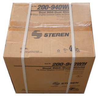 Steren Dual RG6 with Ground Wire 200 940WH