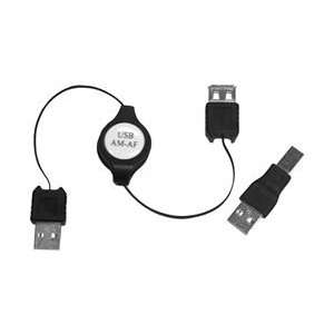  Retractable USB A/B cable with AA extension Electronics