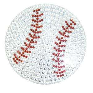   Baseball Crystal Rhinestone Removable Decal Sticker 