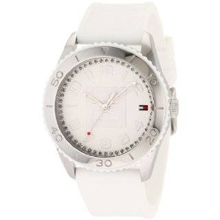   Hilfiger Womens 1781122 Sport Stainless Steel White Silicon Watch