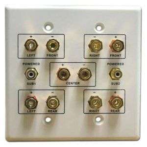 or 5.2 Surround Sound Home Theater Wall Plate Ivory  