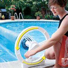 In ground Deluxe Swimming Pool Solar Cover Reel 20  