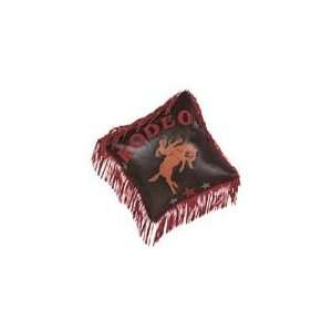  Rodeo Decorative Leather Pillow
