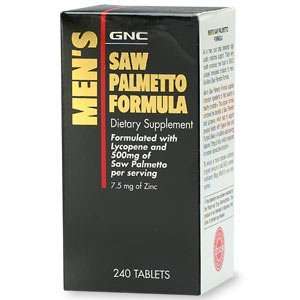 GNC Saw Palmetto Formula 240 Tablets Health & Personal 