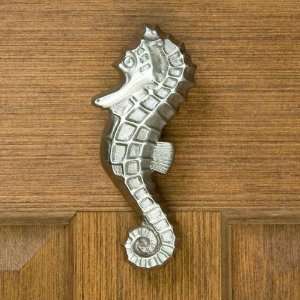  Seahorse Door Knocker   Brushed Nickel