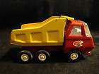 Vintage signed Tonka red & yellow dump truck