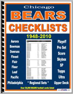 HB * CUBS * 1952 2011 TOPPS TEAM SET CHECKLISTS Chicago  