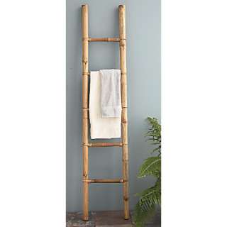 Bamboo Ladder Towel Rack  