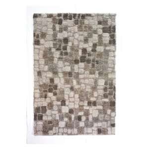   Area Rugs Ivory 5 2 x 7 6 Cobblestone Shaggy Furniture & Decor