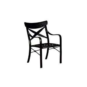   Metal Arm Patio Dining Chair Textured Shell Patio, Lawn & Garden