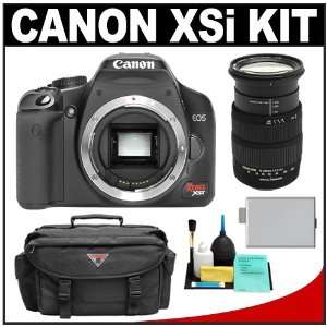  Canon Digital Rebel XSi Digital SLR Camera (Black) & Sigma 18 