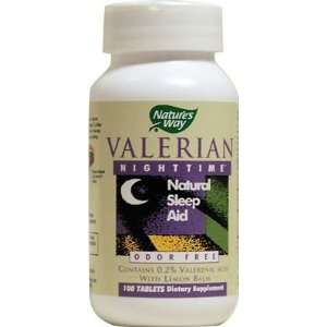   Valerian Nighttime Natural Sleep Aid 100 Tabs
