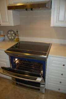  Slide in Electric Range, 5 Radiant Elements, Convection   Stainless