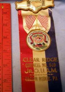 JUNIOR ORDER United American Mechanics Badge ** OLD  