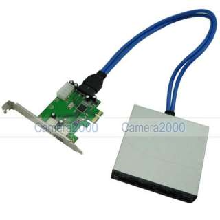   To USB 3.0 Adapter Card + 3.5 USB 3.0 20pins Front Panel Cards Reader