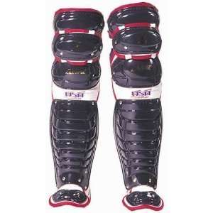 All Star LGW55PRO 13 inch Womens Softball Leg Guards Scarlet  