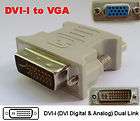 New DVI I 24+5 Female to VGA 15 Pin Male Adaptor Connector Converter 